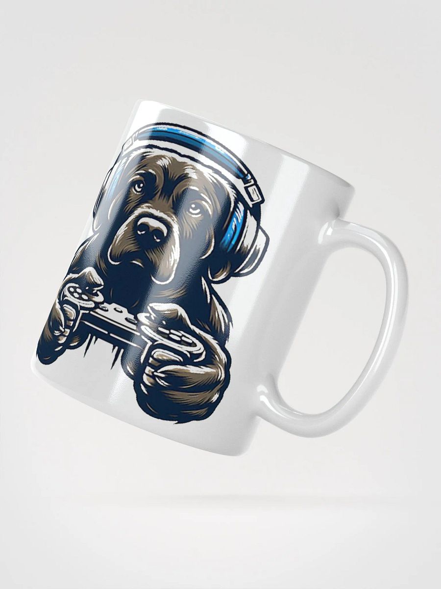 Gamer Dog #Stylish Glossy White Mug product image (2)