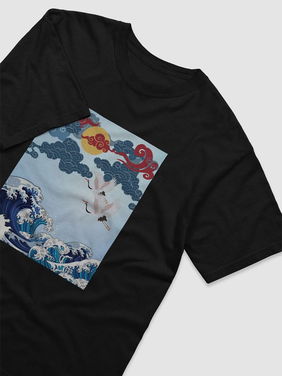 Ethereal Crane Waves T-Shirt product image (6)