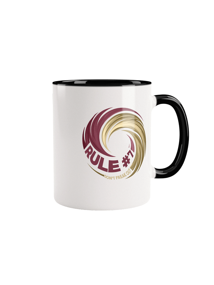 Rule #7 Ceramic Mug Garnet and Gold product image (1)