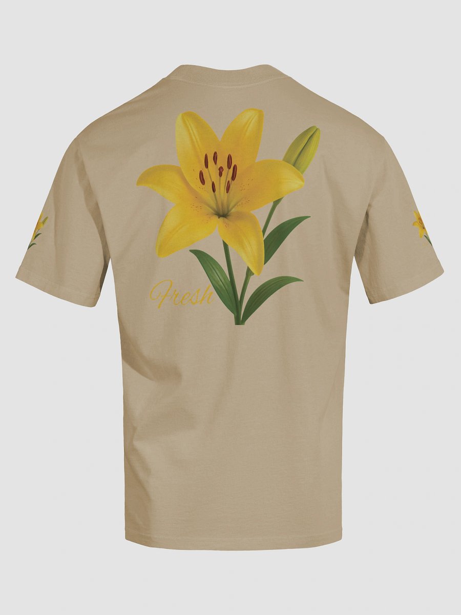 Fresh Yellow Lily Flower – Botanical Floral Graphic Tee product image (30)