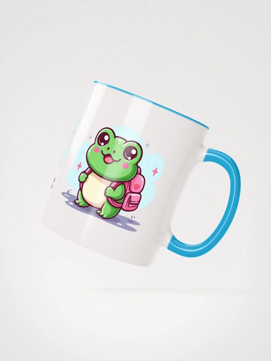 Cheerful Trekker Frog Mug product image (12)