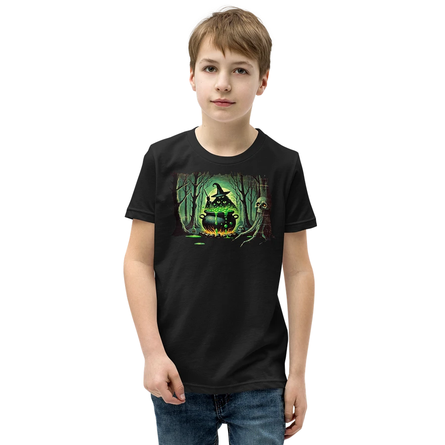 Cauldron Monster Stirring Witch's Brew Youth T-Shirt product image (2)