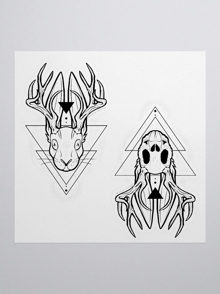 Jackalope Life + Death Kiss Cut Stickers product image (2)