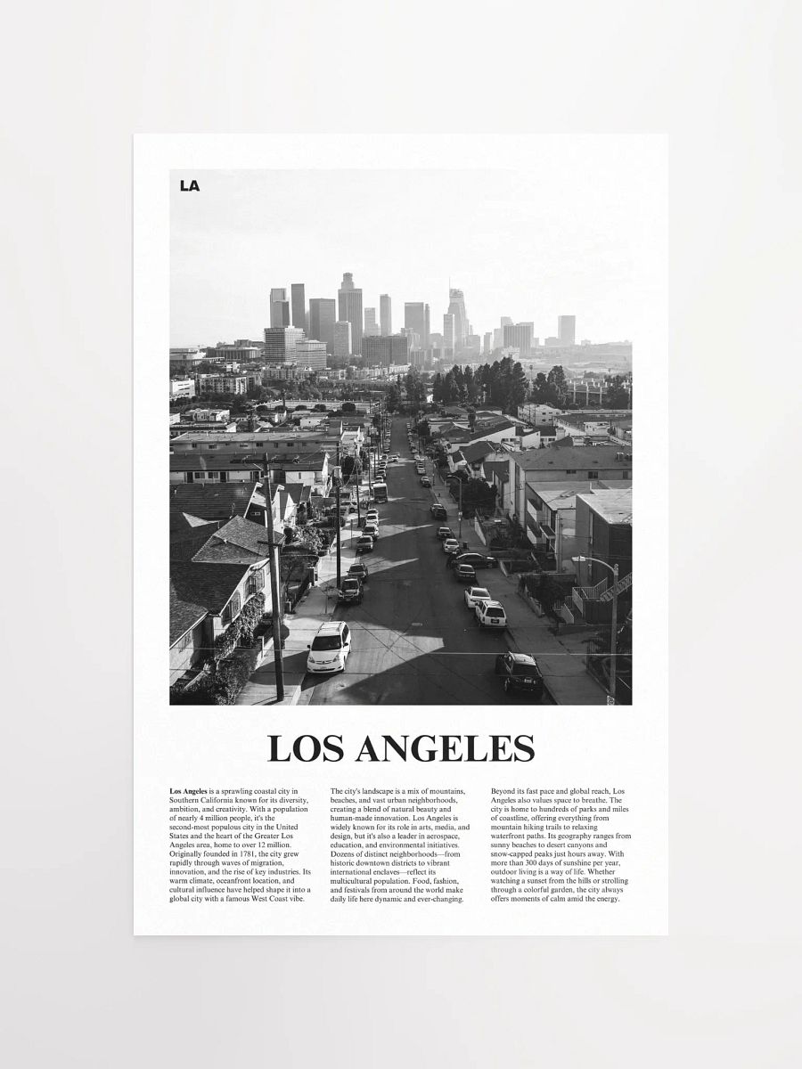 Los Angeles 02 Newspaper Poster product image (5)