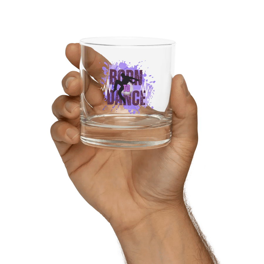 Born to Dance Her Silhouette Rocks Glass product image (9)