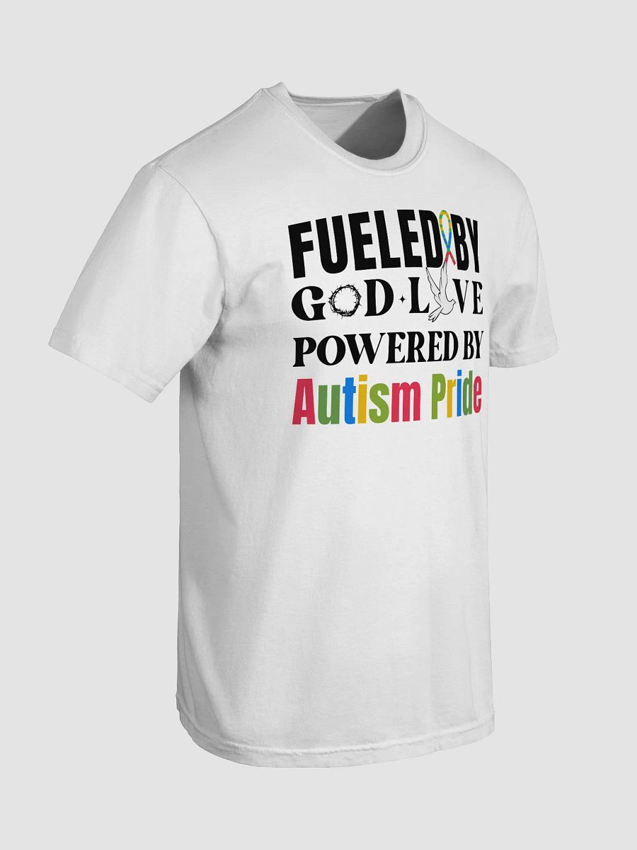 Fueled By God, Powered By Autism Pride, Autism Comfort Colors T-shirt product image (23)