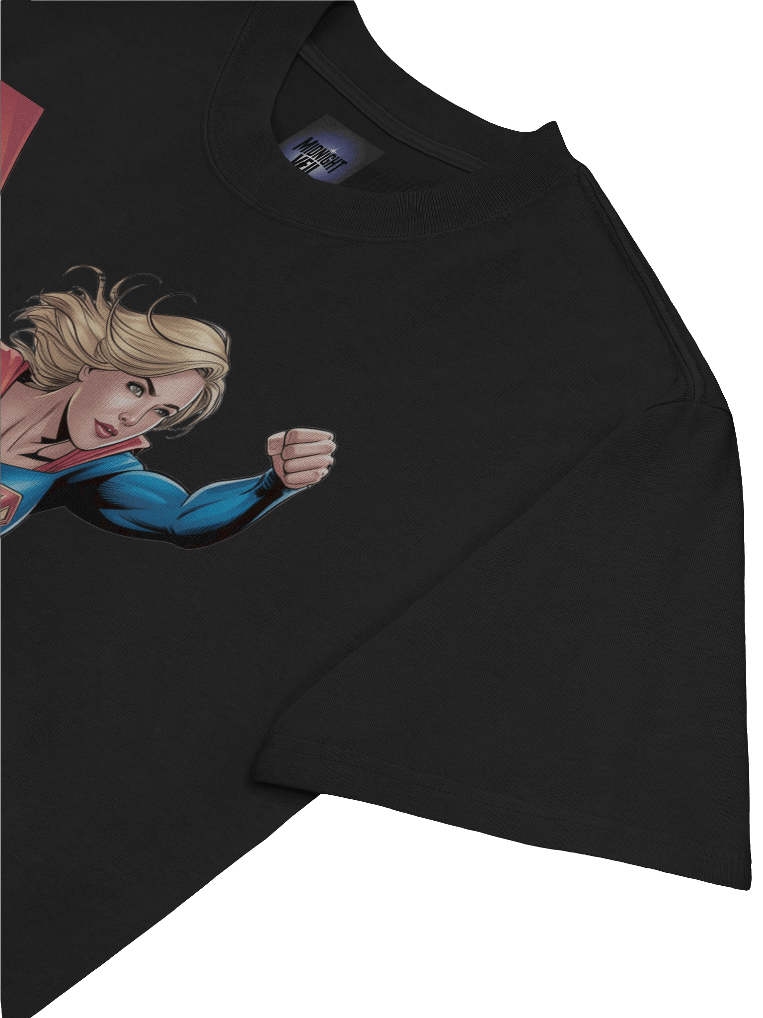 Supergirl Stellar Shadow Oversized Faded T-Shirt product image (7)