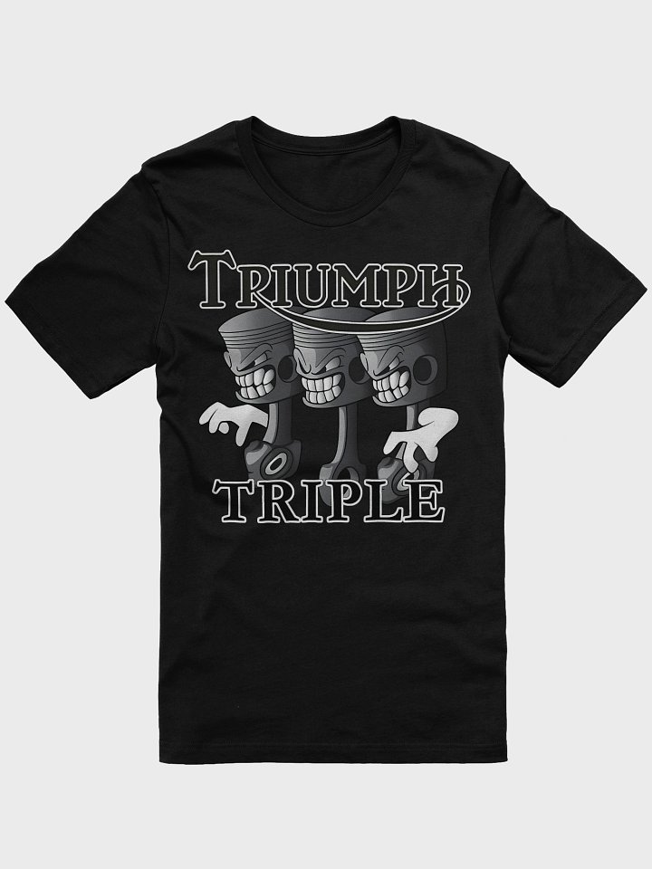 Triumph Triple Pistons Cartoon T-Shirt product image (1)