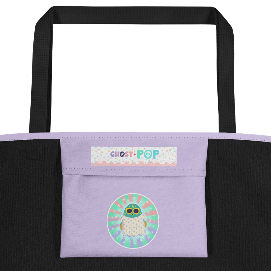 Pastel Little Ghost Luchador - Tote Bag product image (3)