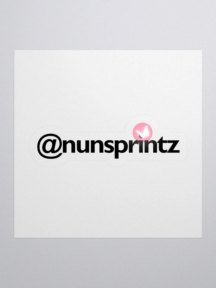 KissCut @nunsprintz Logotype Sticker product image (1)
