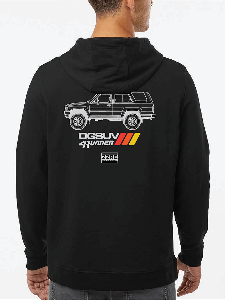 Side View Unisex Premium Hoodie - Black product image (1)
