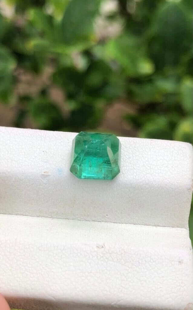 TOURMALINE EMERALD CUT GREEN COLOR GEMSTONE FOR JEWELRY RING, 4.80 CARAT product image (3)