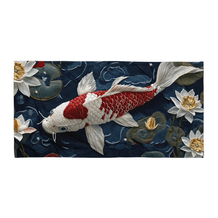 Elegant Japanese Koi Towel product image (1)