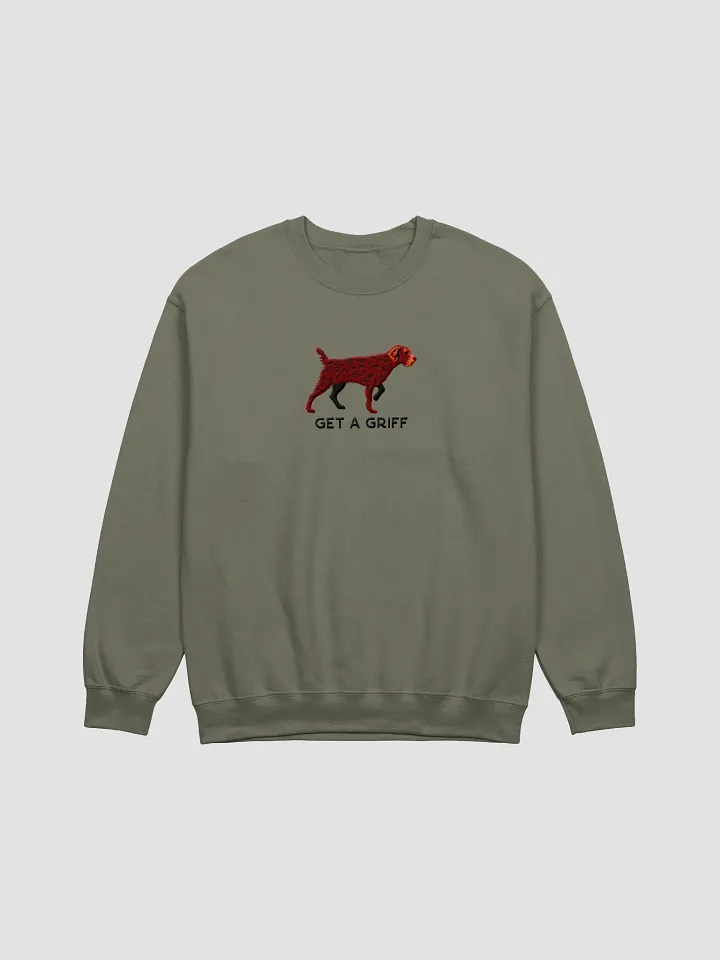Get a Griff Sweatshirt (Embroidered) of a Wirehaired Pointing Griffon(Liver) product image (7)