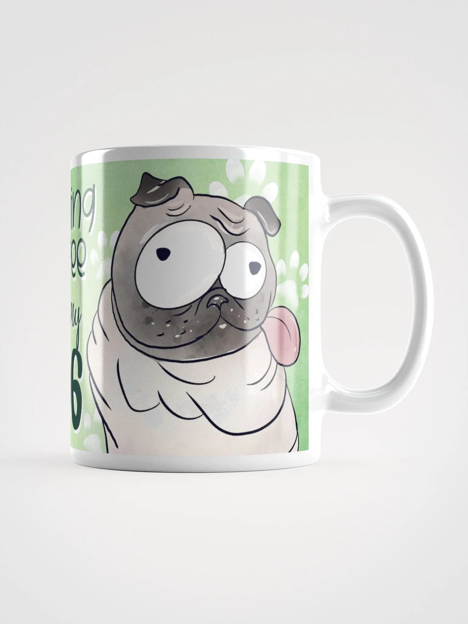 Morning Coffee With My Pug Mug product image (1)