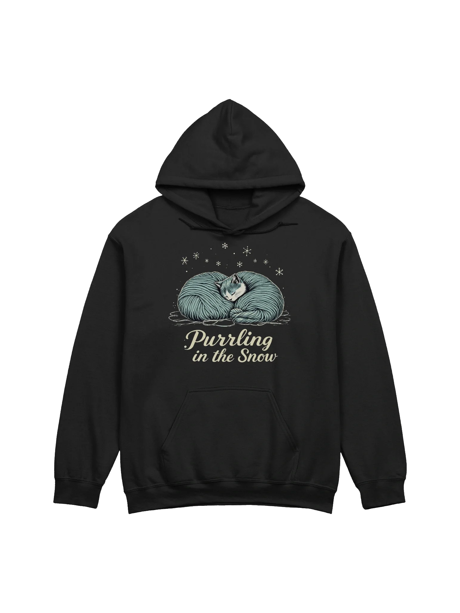 Purrling in the Snow – Winter Cat Hoodie product image (1)