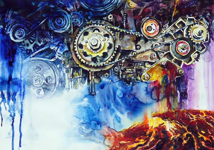 "From Above" Painting by Deni Je product image (1)