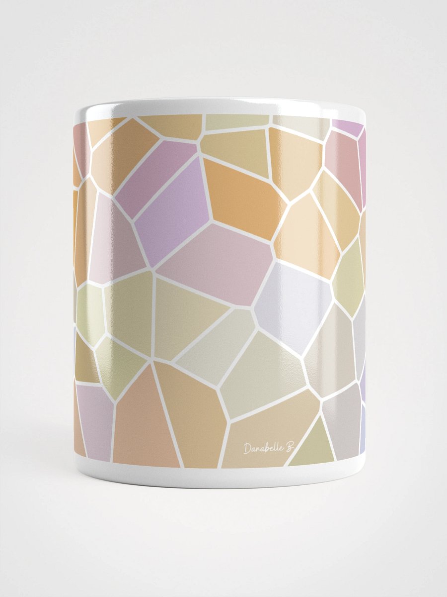 Mug Blanc Mozaïque Aria - Design Géométrique Rétro Chic - Cadeau Déco product image (5)