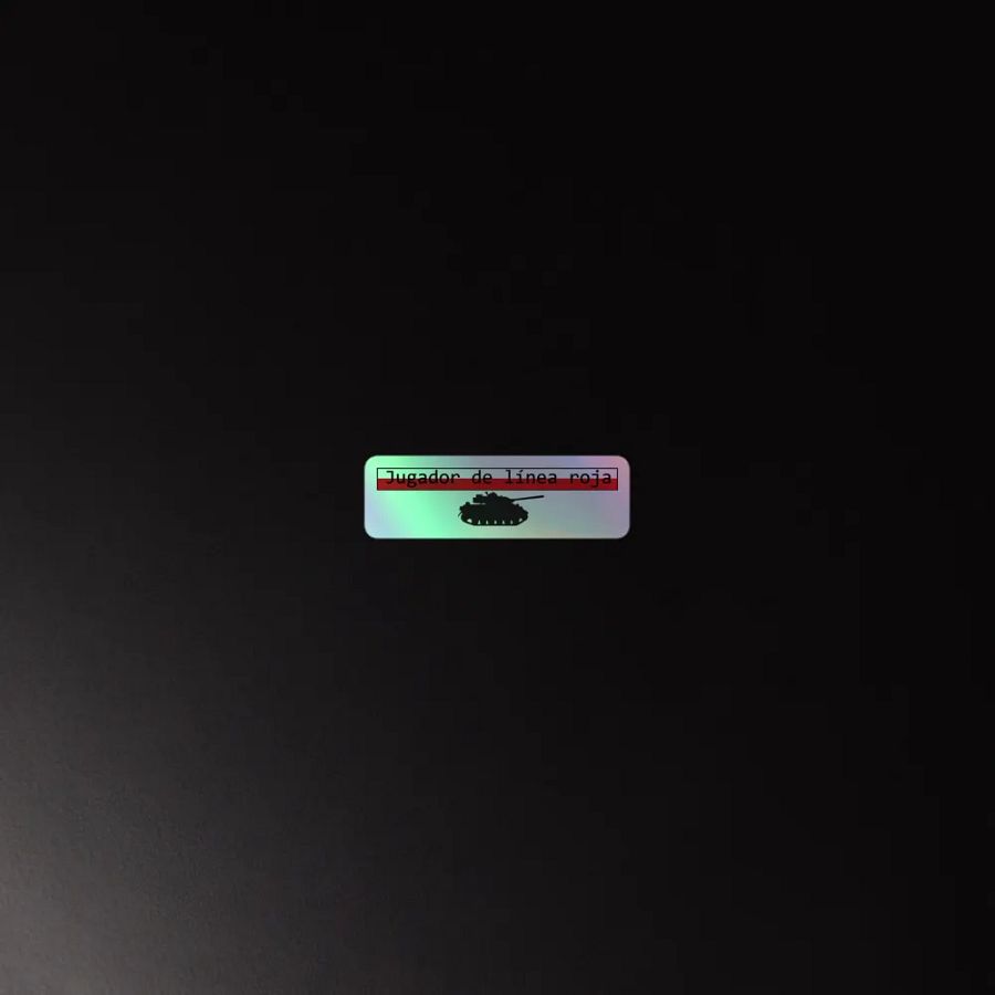 Pegatinas holográficas Jugador de línea roja product image (2)