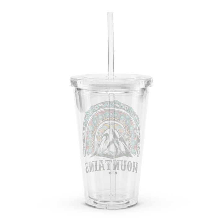 Faith Can Move Mountains - Double Wall Clear Plastic Tumbler product image (2)