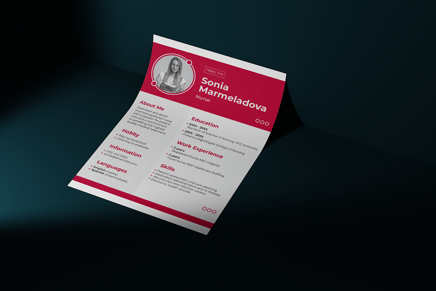 Professional Nurse Resume Template product image (5)