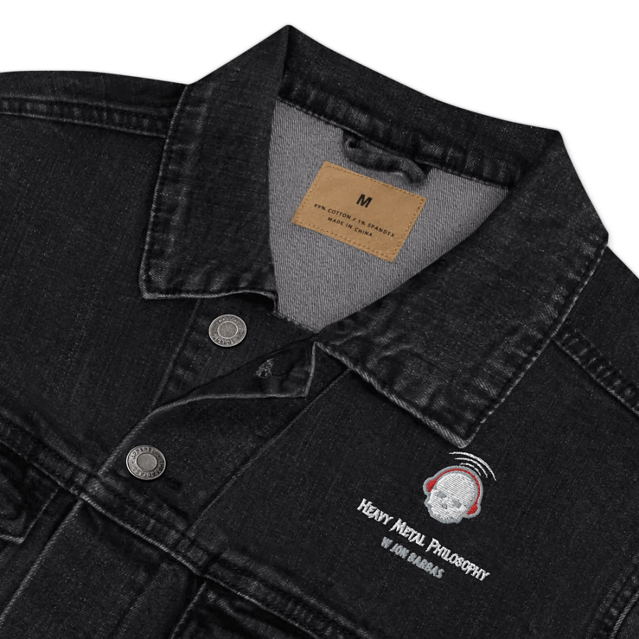 Skull Logo Unisex Denim Jacket product image (5)