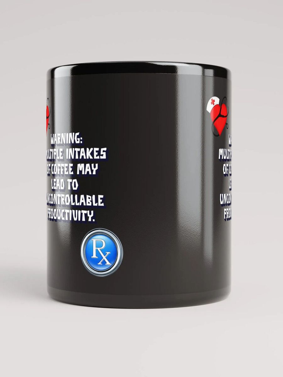 Multiple Intakes of Coffee May Lead To Productivity - Funny Black Mug product image (9)