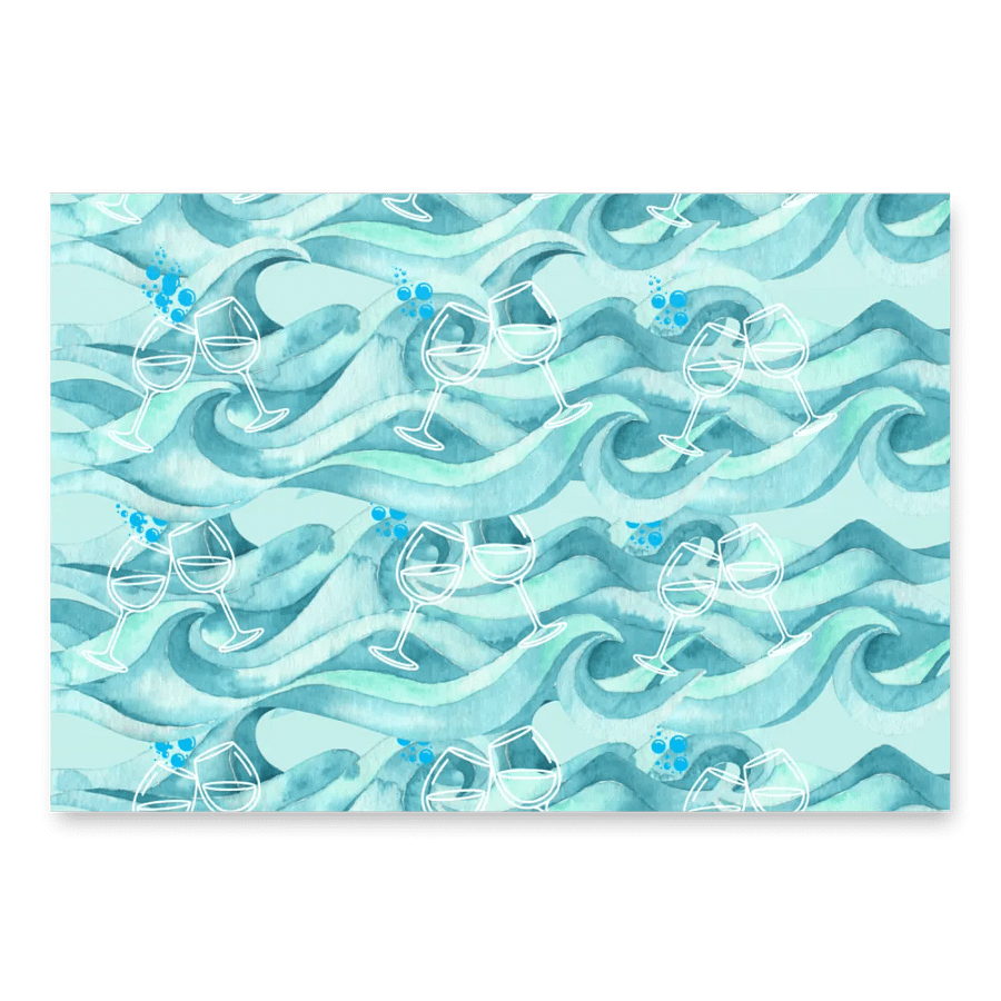 Ocean Toast Celebration Wrapping Paper Set for birthdays and occasion presents product image (3)