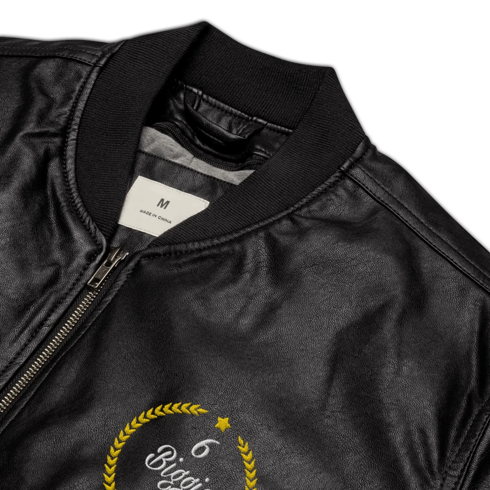 Urbanite Classic Faux Leather Bomber product image (8)