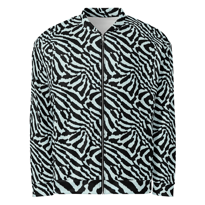 Blue Zebra Bomber Jacket product image (1)