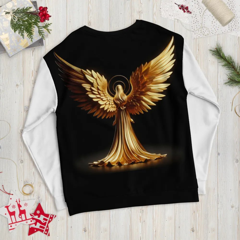 A Golden Angel and Cross - Unisex Sweatshirt #5 product image (9)