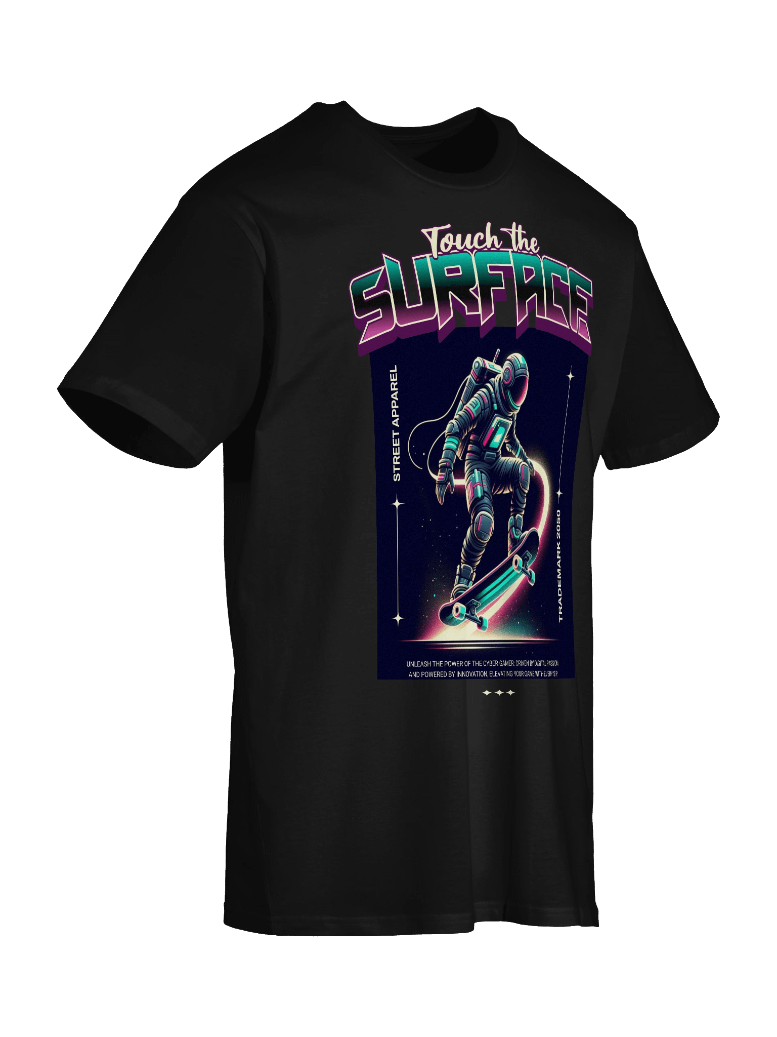 Astronaut Graphic T-Shirt: Touching the Surface Design product image (21)
