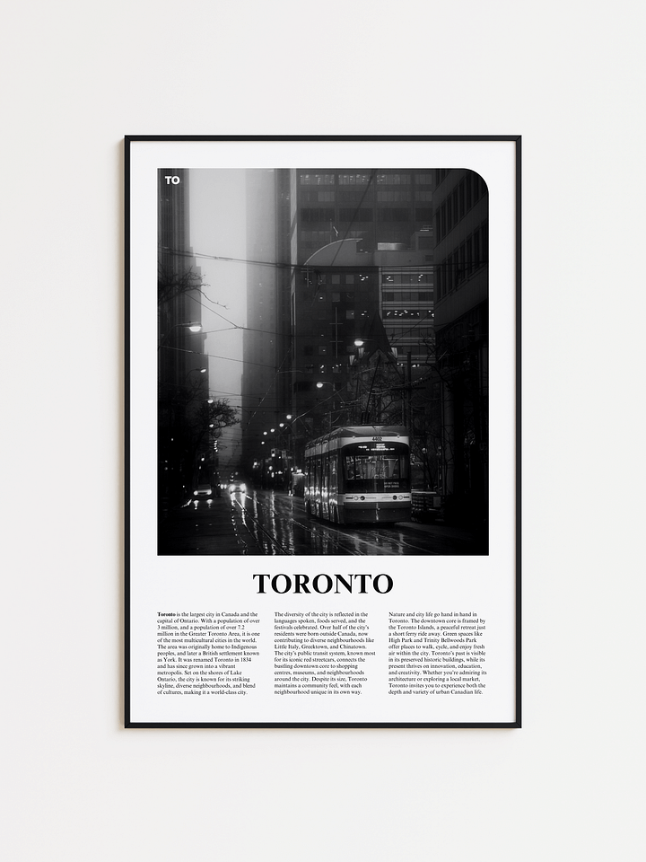 Toronto 07 Newspaper Poster product image (1)