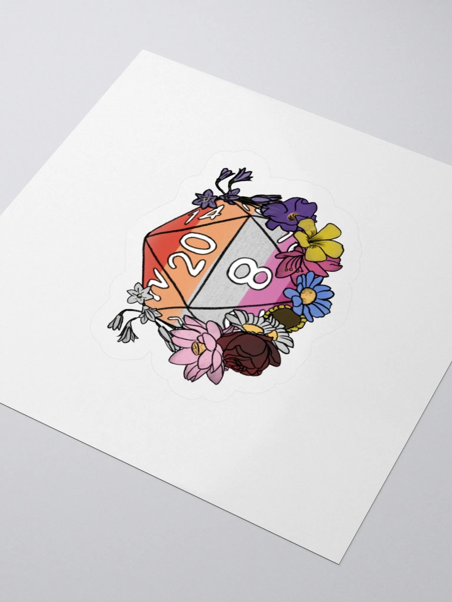 DnD Inspired Pride - Sticker - Lesbian product image (3)