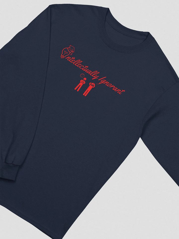 Intellectually Ignorant Long sleeve T-shirt (RED LOGO) product image (2)