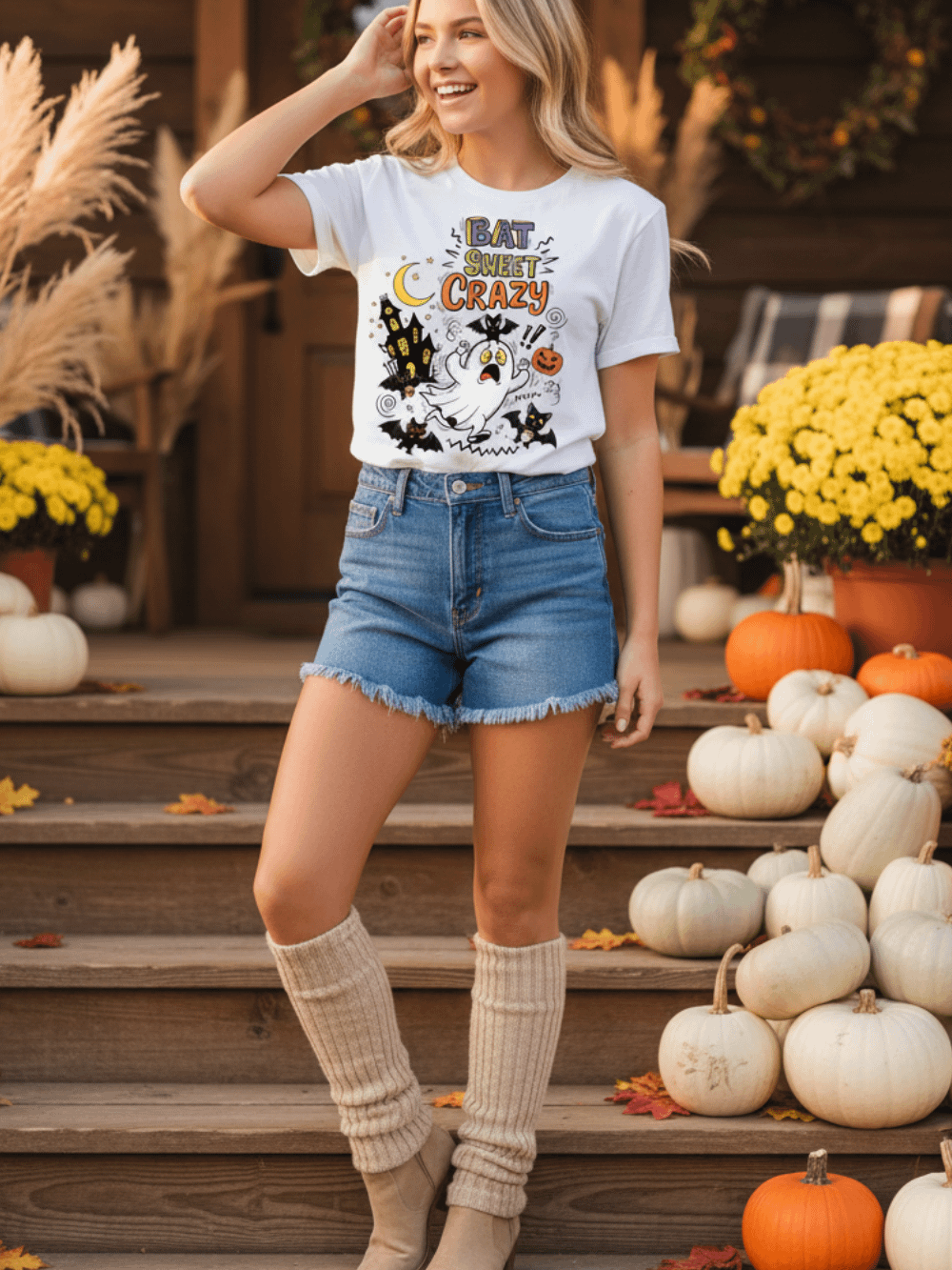 Kids Crew Neck T-Shirt Sarcastic Halloween Bats product image (1)