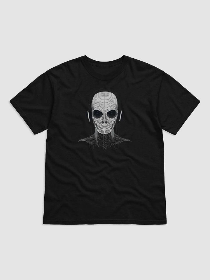 Cool Alien in Headphones T-Shirt – Funky Sci-Fi Music Tee product image (3)