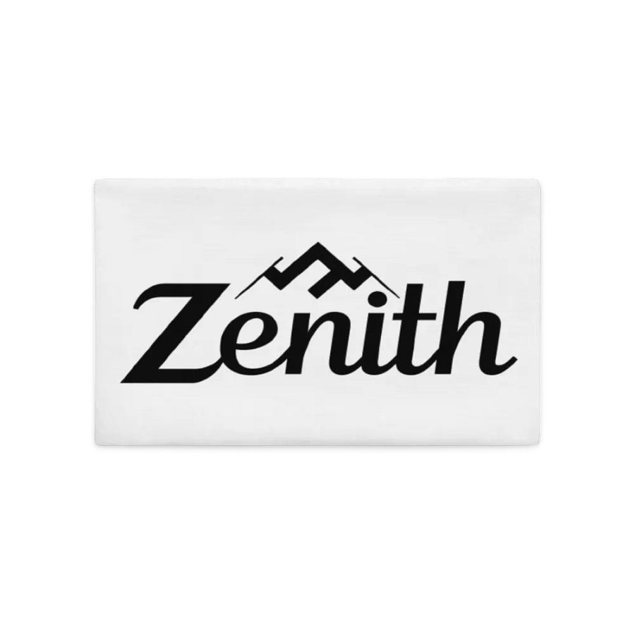 Zenith Premium Pillow Case - White with Mountain Design product image (4)