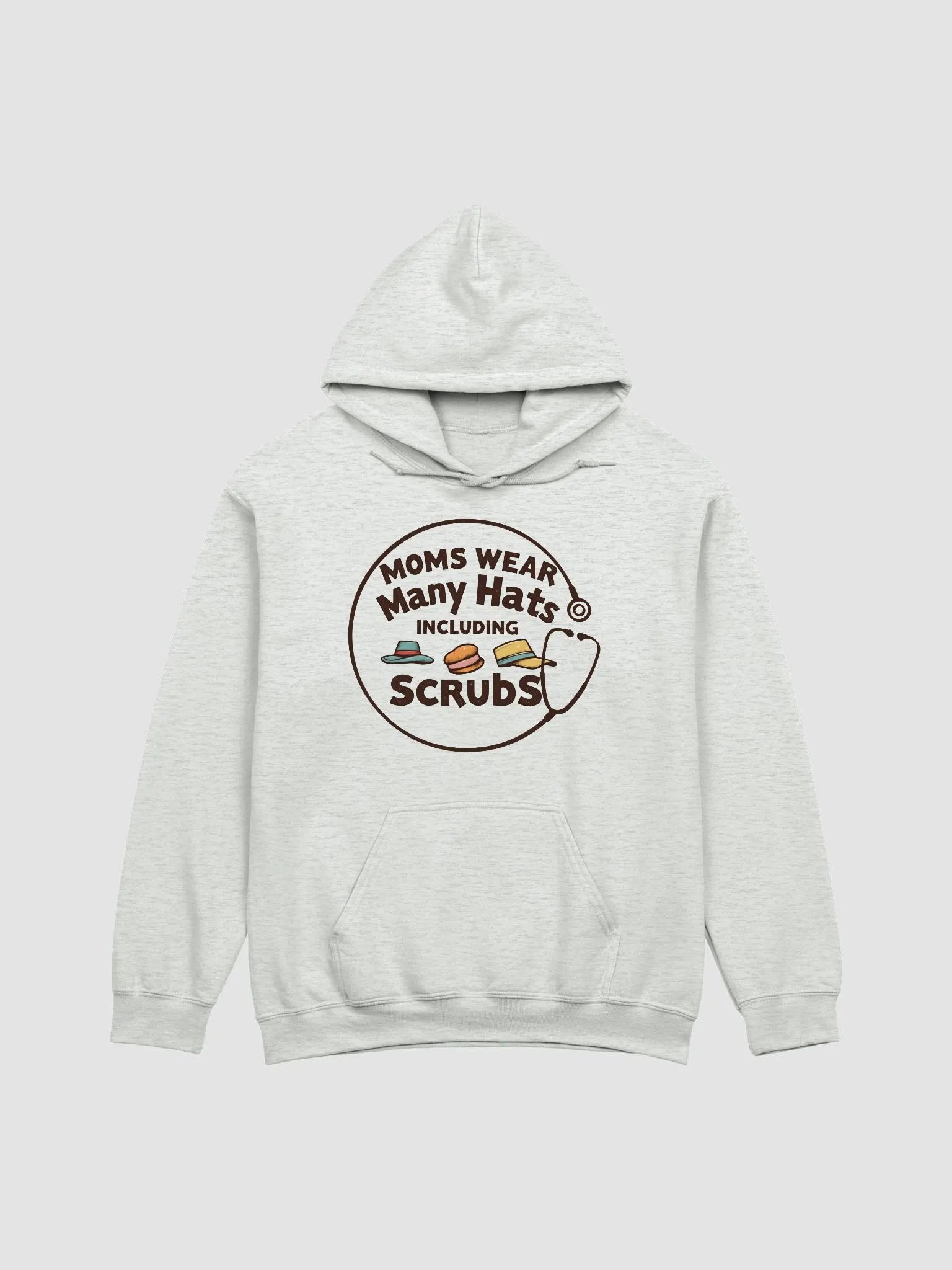 stethoscope, Moms Wear Many Hats Hoodie product image (6)
