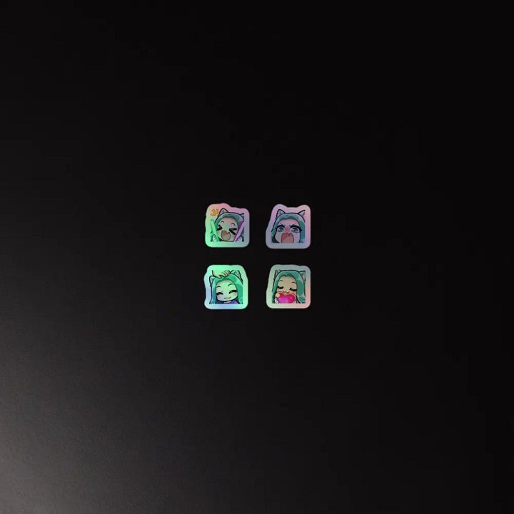 Emotionally Holographic Sticker Set B product image (4)
