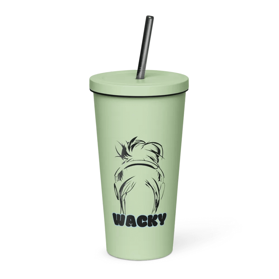 Wacky Tumbler W/ Straw (Black Logo) product image (3)
