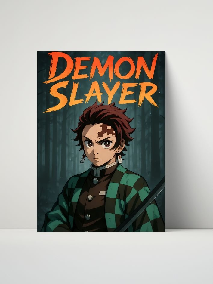 Demon Slayer – Tanjiro Water Breathing Resolve Edition – 8x10 Metal Print product image (1)