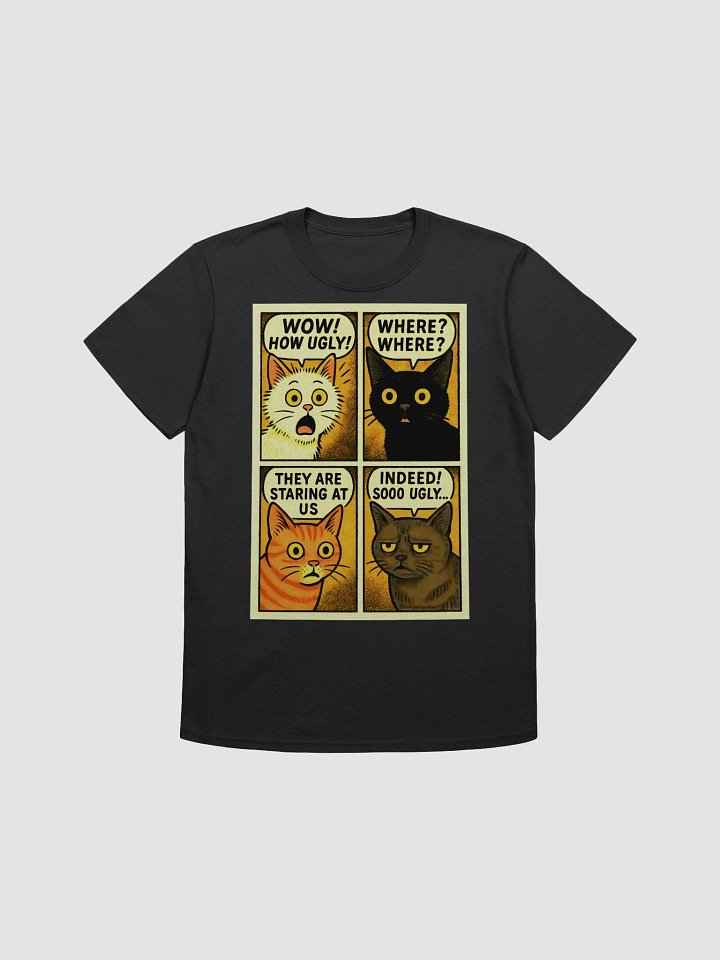 Funny Cats Retro Comic Panel Parody Tee (03) product image (1)