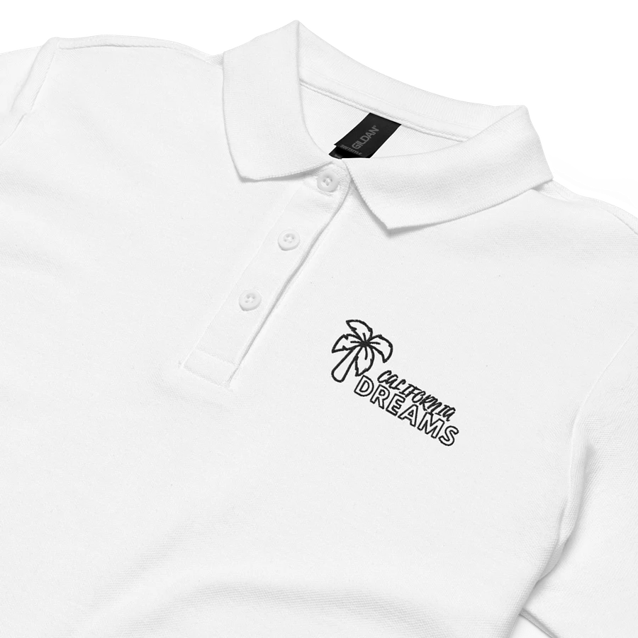 California Dreams Palm Tree Women Polo T-Shirt - White product image (4)