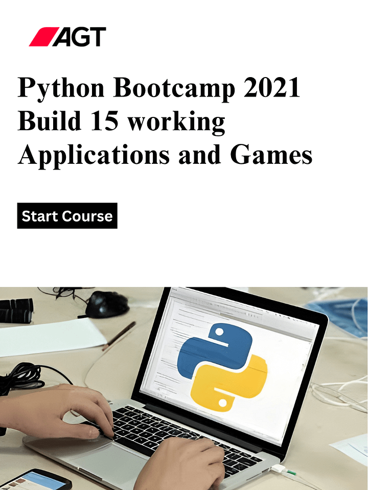 Python Bootcamp 2021 Build 15 working Applications and Games product image (1)