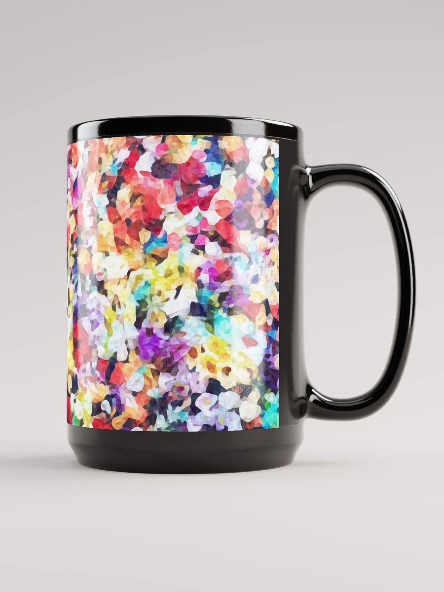 Abstract Graphic | Black Coffee Mug | Impatiens Floral product image (3)