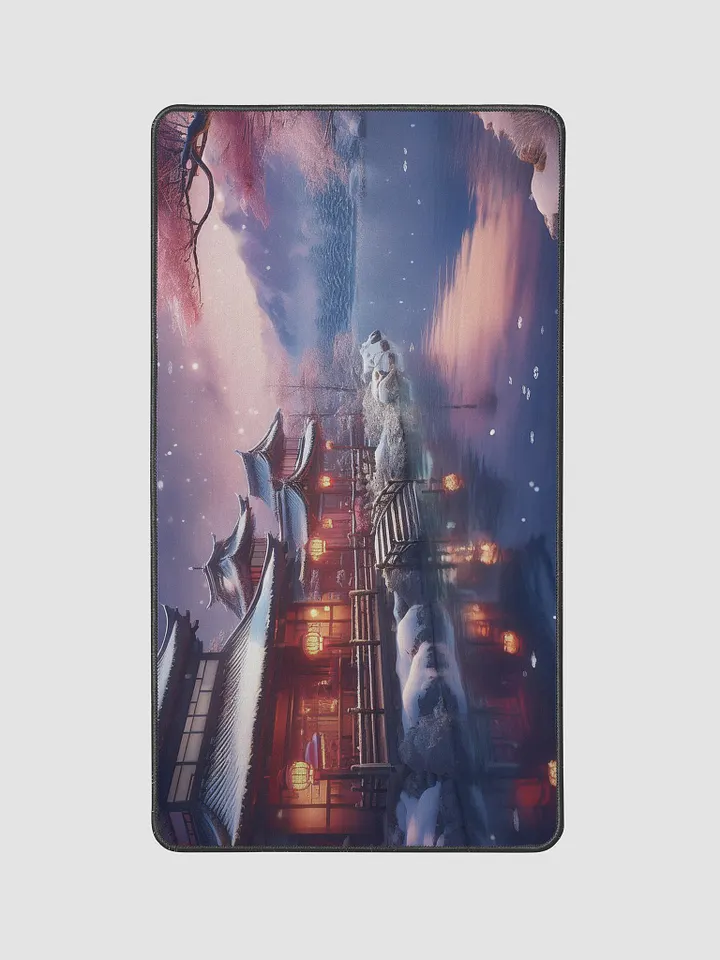 Snowy Nights Medium Desk Mat (12 x 22) product image (2)