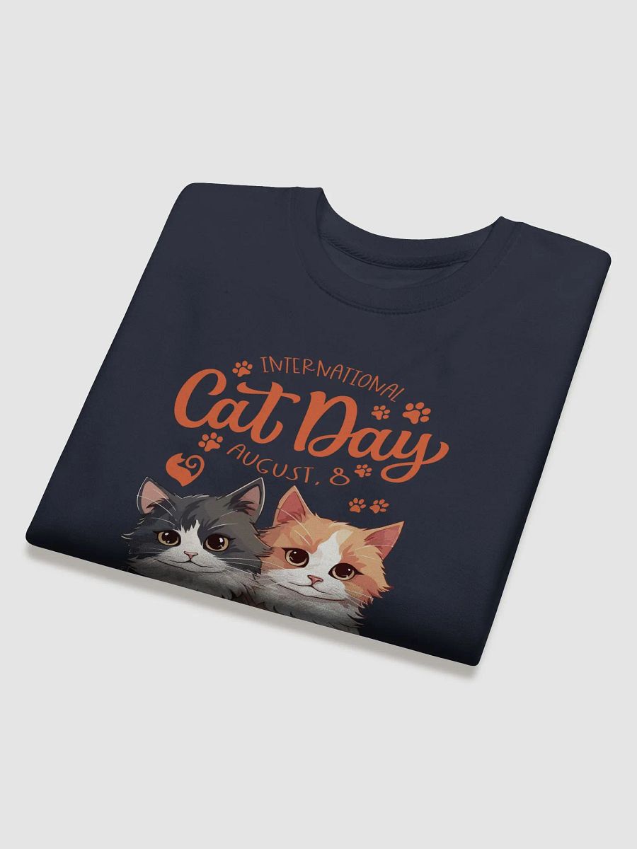 Pawsitively Stylish Cat Day Sweatshirt product image (16)