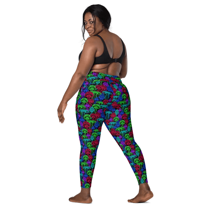 Neon Mushrooms (Variation 1) Pocket Leggings product image (2)