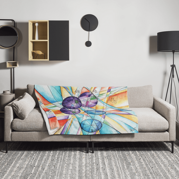 Circles to Circles #3 - Stereographic Projection Mathematical Art Blanket product image (2)